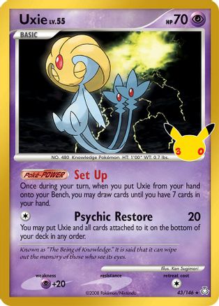 Uxie 043 - Holofoil ME 30th Celebration Classic Collection - Classic Collection