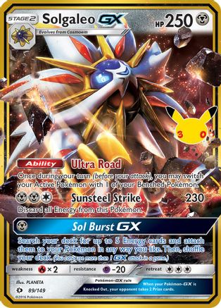 Solgaleo GX 089 - Holofoil ME 30th Celebration Classic Collection - Classic Collection