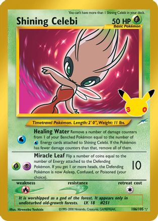 Shining Celebi 106 - Holofoil ME 30th Celebration Classic Collection - Classic Collection
