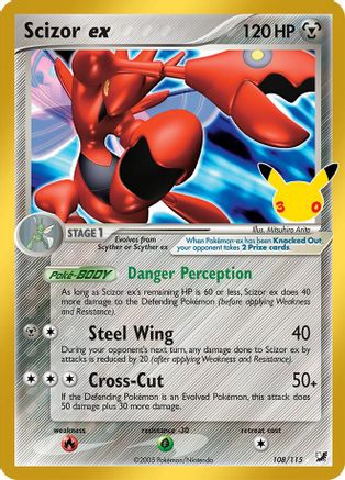 Scizor ex 108 - Holofoil ME 30th Celebration Classic Collection - Classic Collection