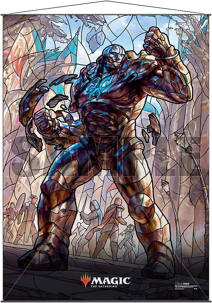 MTG: Wall Scroll Karn Stained Glass