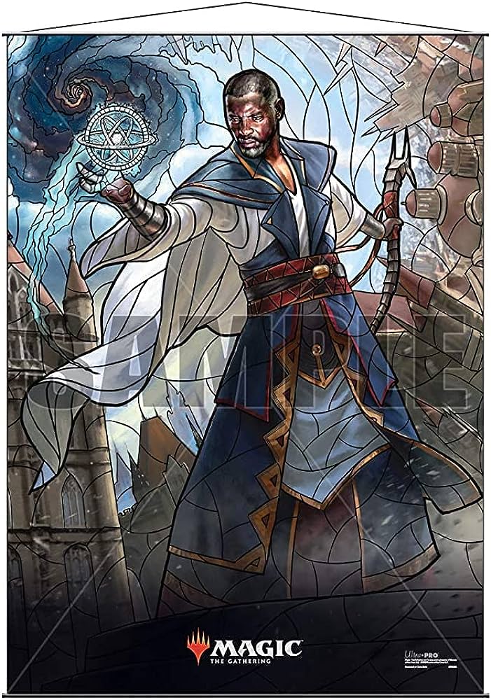 MTG: Wall Scroll Teferi Stained Glass