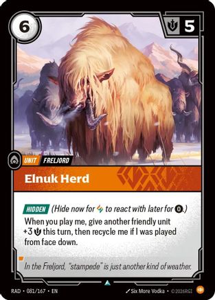 Elnuk Herd (081/167) - Radiance Foil