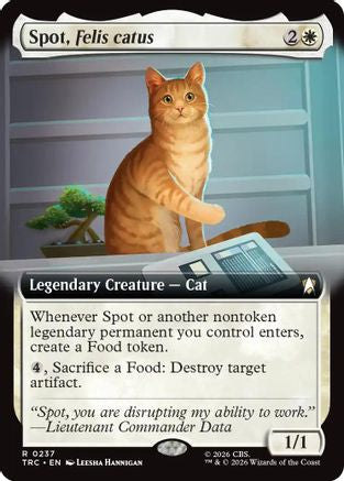 Spot, Felis catus (Extended Art) (TRC-237) - Commander: Star Trek