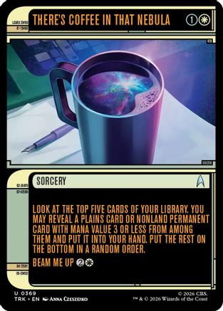 There's Coffee in that Nebula (Showcase) (TRK-369) - Star Trek Foil