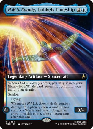 H.M.S. Bounty, Unlikely Timeship (Extended Art) (TRK-451) - Star Trek Foil