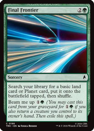 Final Frontier (TRK-198) - Star Trek Foil