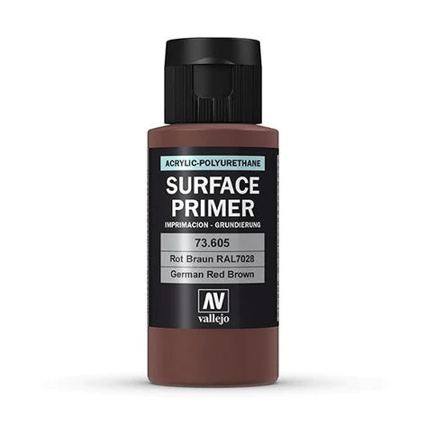 Vallejo: Surface Primer 60ml German Red Brown