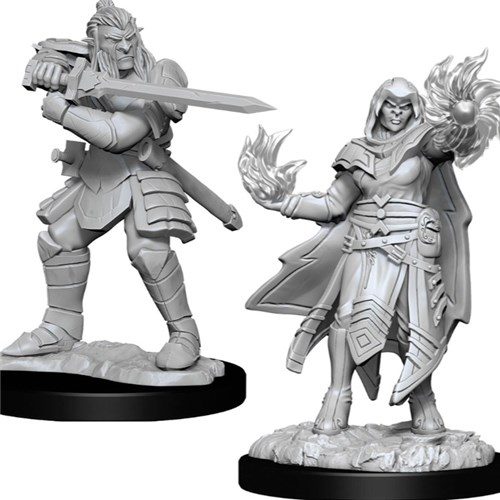 Nolzur's Marvelous Miniatures: Male Hobgoblin Fighter & Female Hobgoblin Wizard