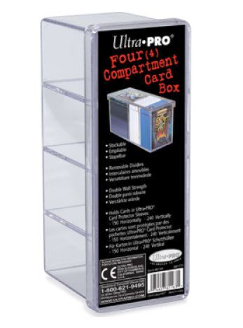 Ultra Pro: Four Compartment Card Box