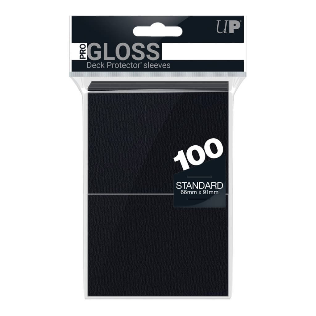 Ultra Pro: Deck Protector Standard - Gloss - 100ct (Black)