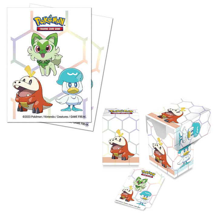 Pokemon: Deck Protector/ Box Combo- Paldea First Partner