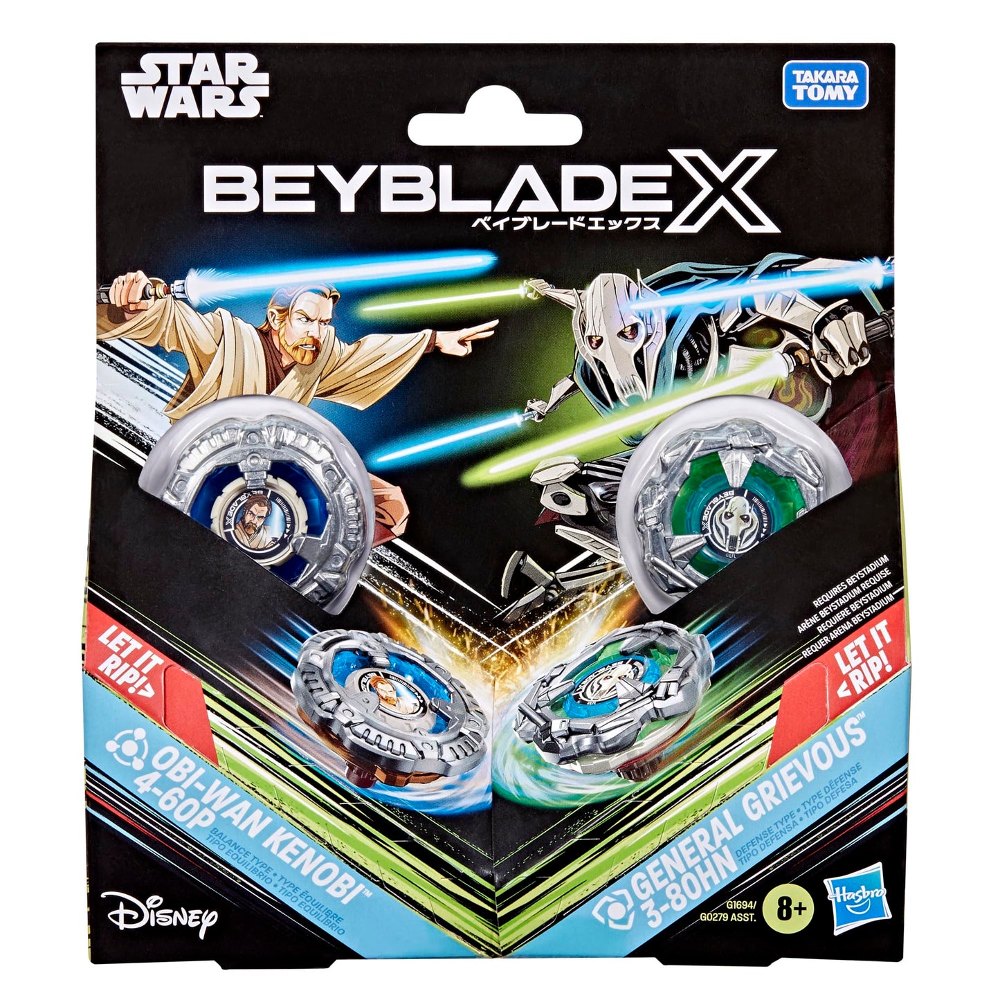 Beyblade X: Star Wars Collab - Obi-Wan Kenobi vs. General Grievous