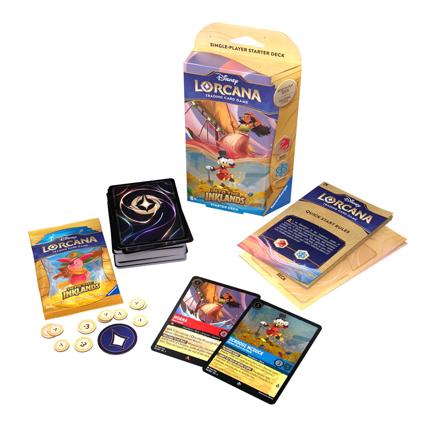 Disney Lorcana: S3 Into the Inklands! Starter Deck: Ruby & Sapphire