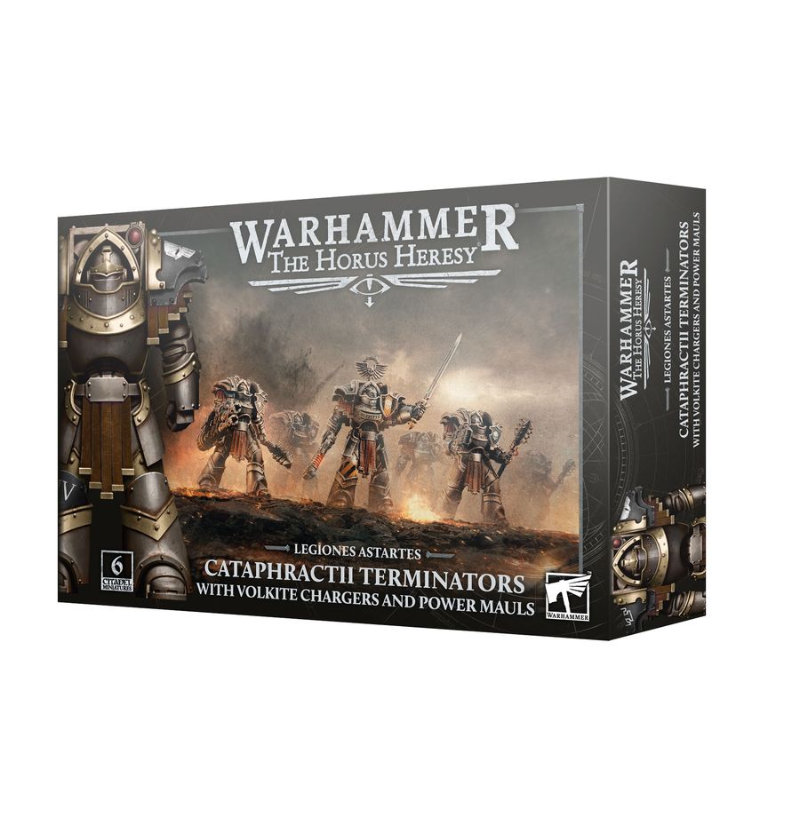 Legiones Astartes: Cataphractii Terminators with Volkite Chargers and Power Mauls