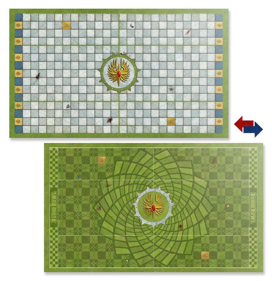 Blood Bowl: High Elf Team Pitch and Dugouts