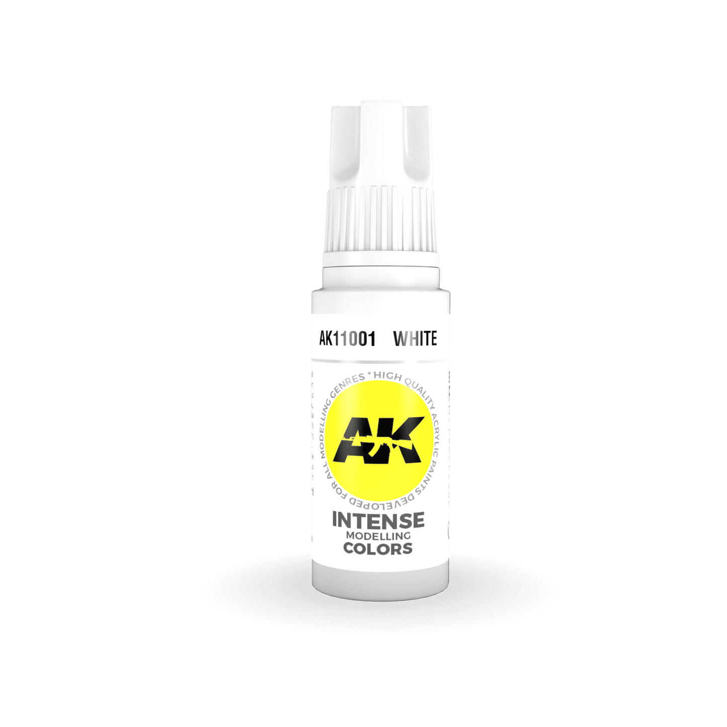 AK Interactive White Intense Acrylic Paint 17ml 3rd Generation