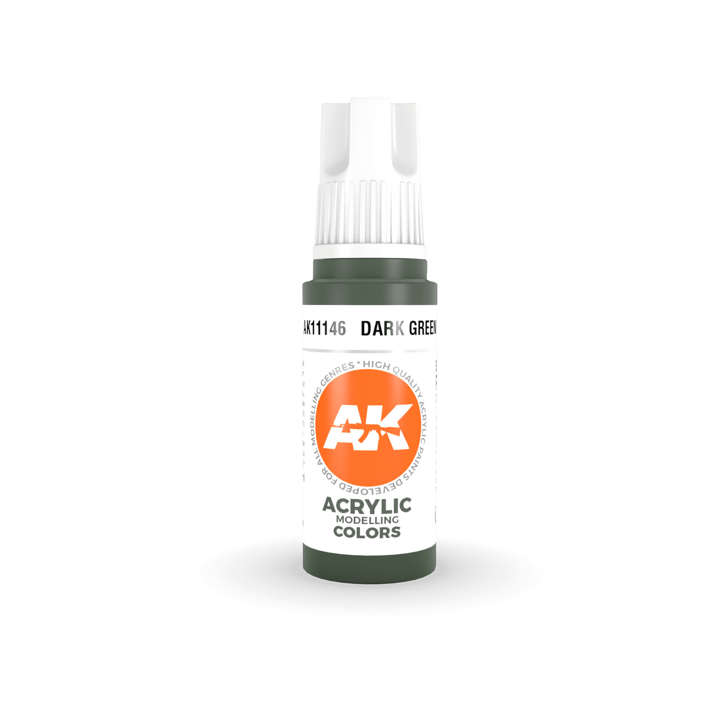AK Interactive Dark Green Acrylic Paint 17ml 3rd Generation