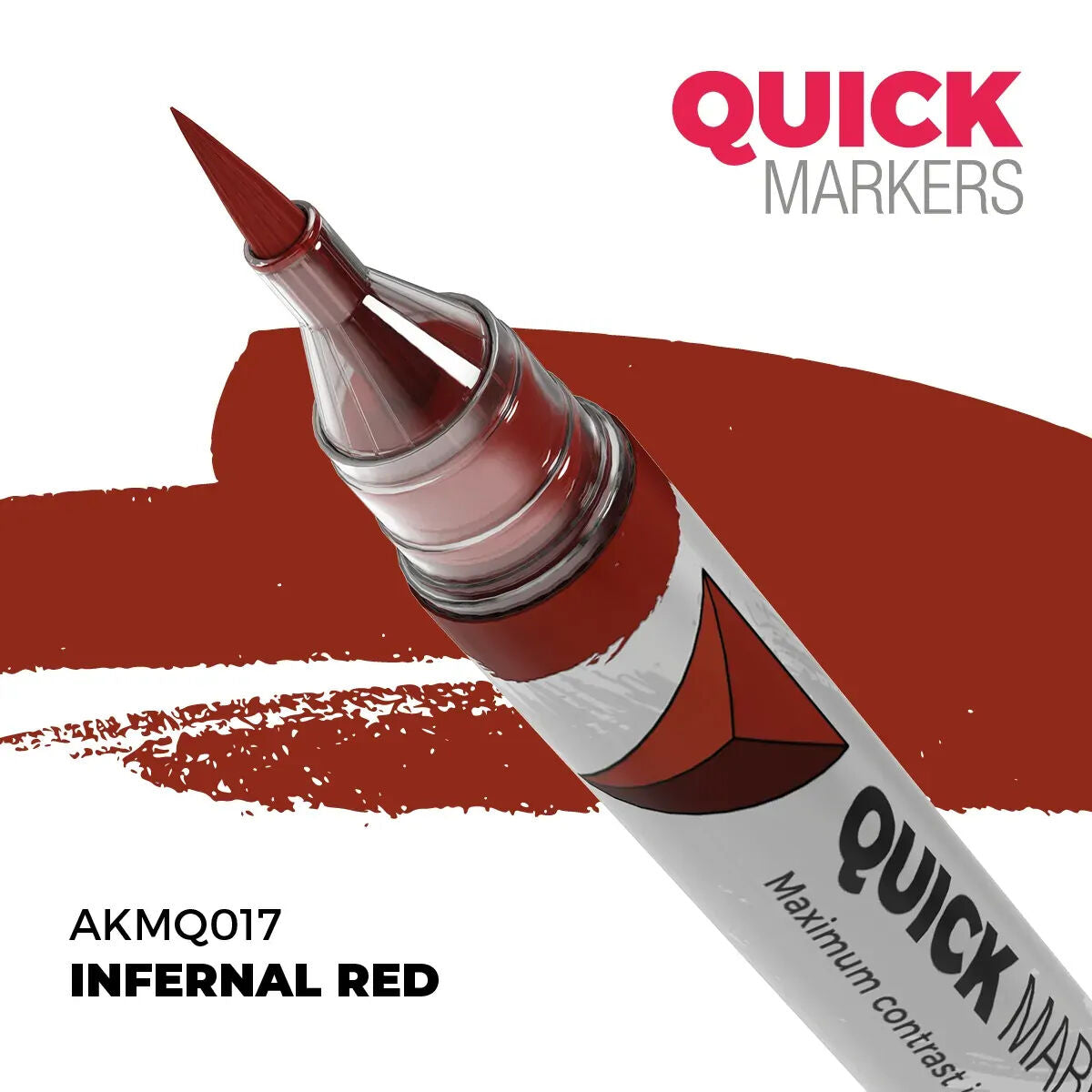 AK Interactive: Quick Markers - Infernal Red