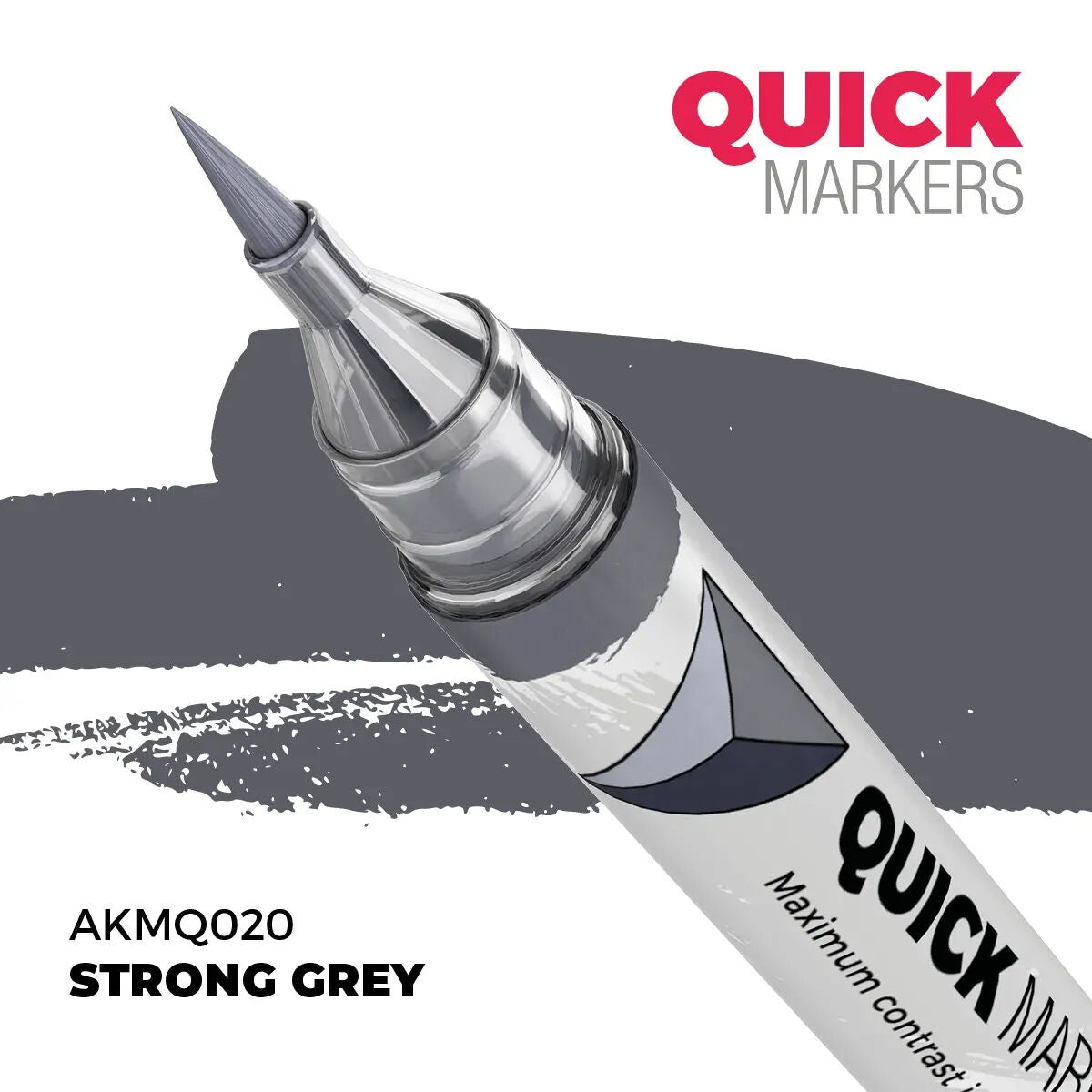 AK Interactive: Quick Markers - Strong Grey