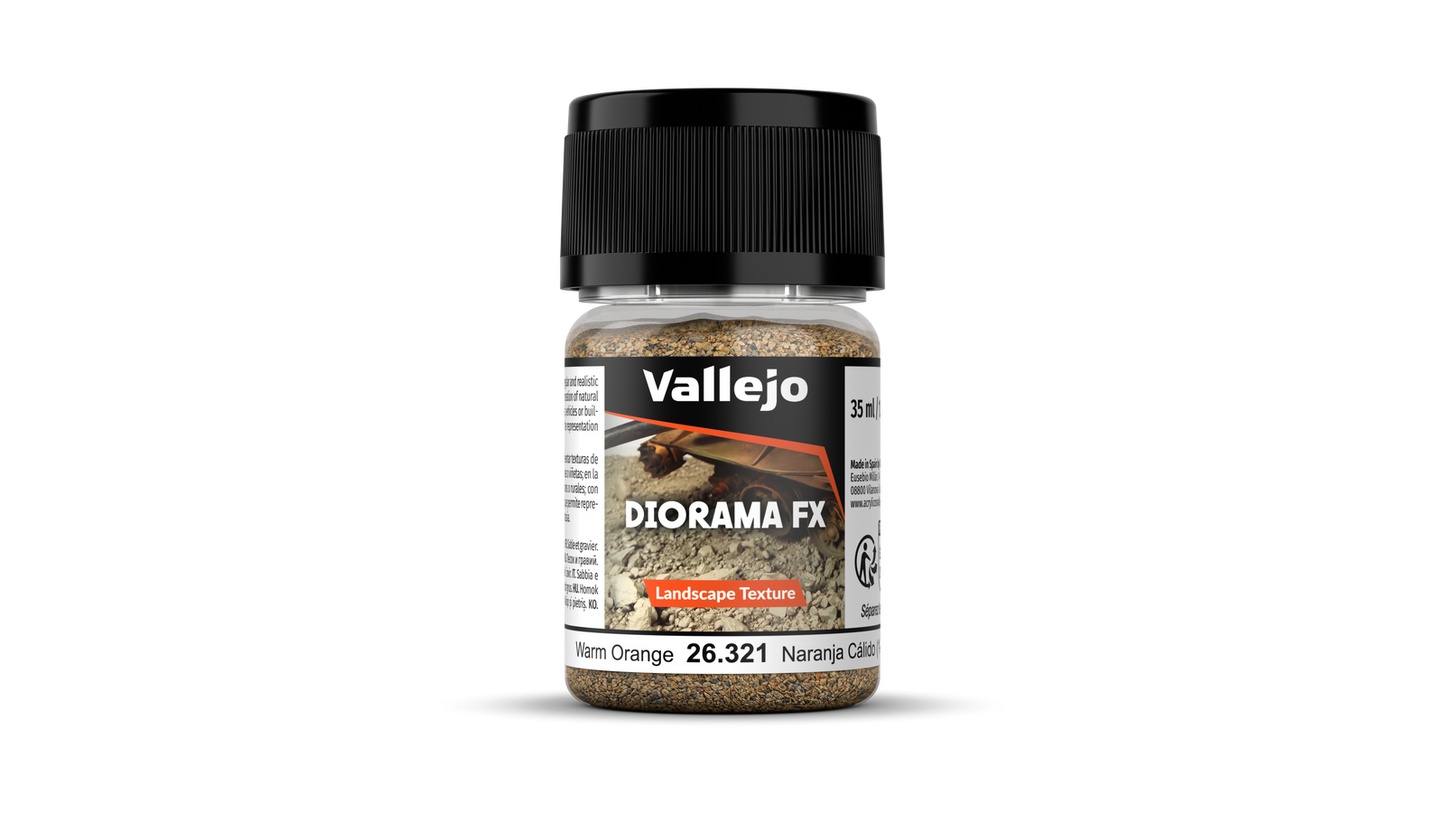 Vallejo: Diorama Effects - Landscape Textures Warm Orange 35ml (1-2mm)
