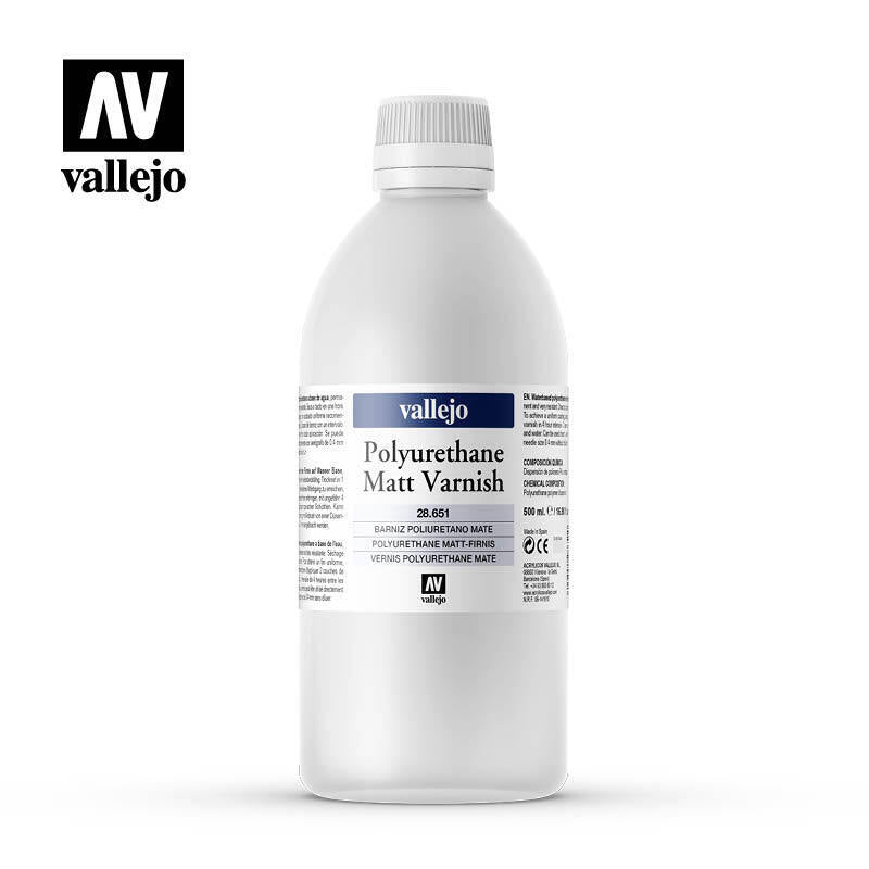 Vallejo: Polyurethane Matte Varnish 500ml