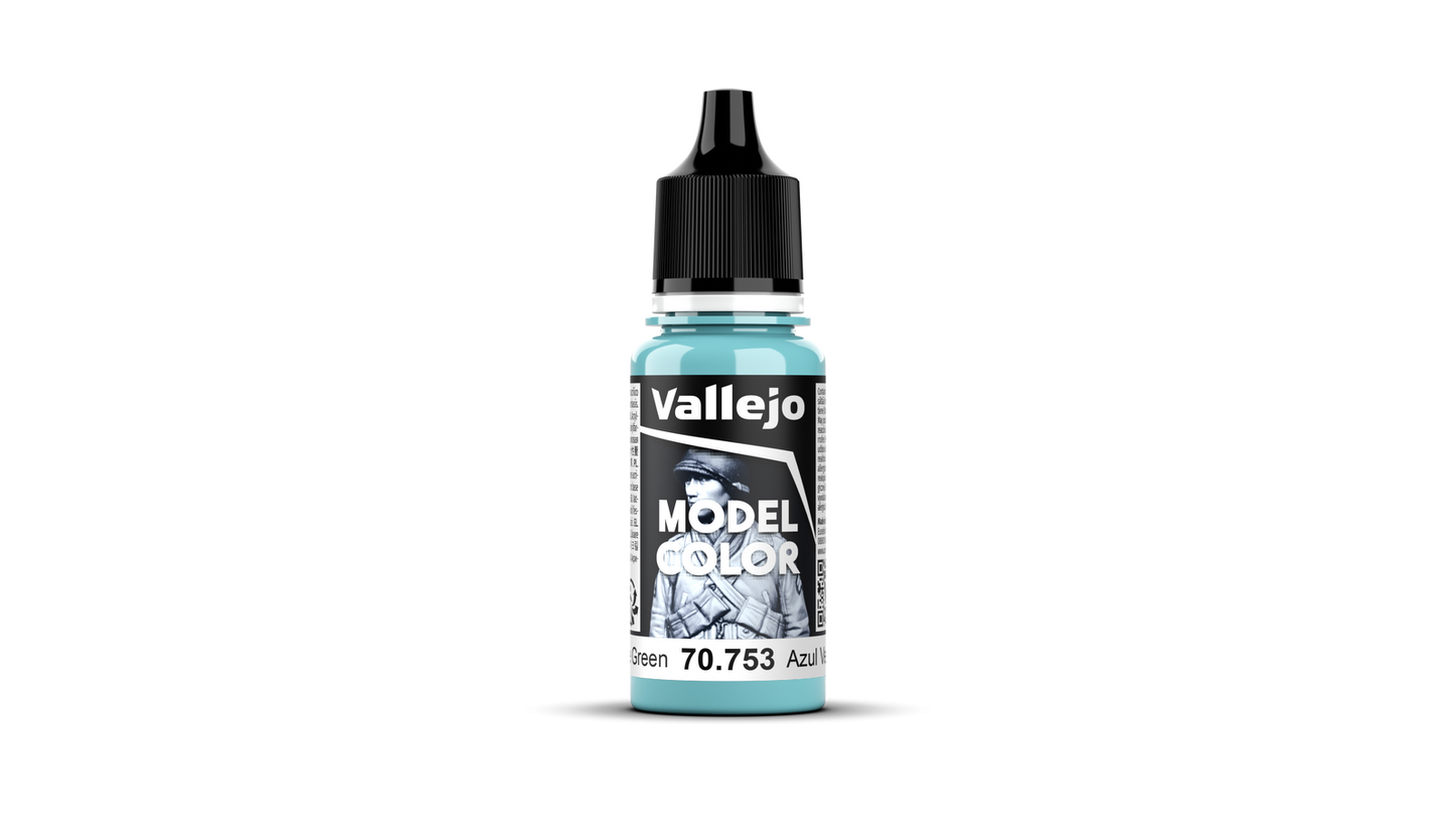 Vallejo Model Colour #068 - Light Blue Green - 18 ml Matt Acrylic Paint
