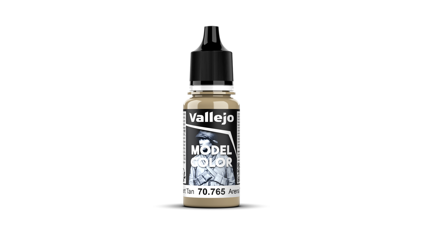Vallejo Model Colour #140 - Desert Tan - 18 ml Matt Acrylic Paint