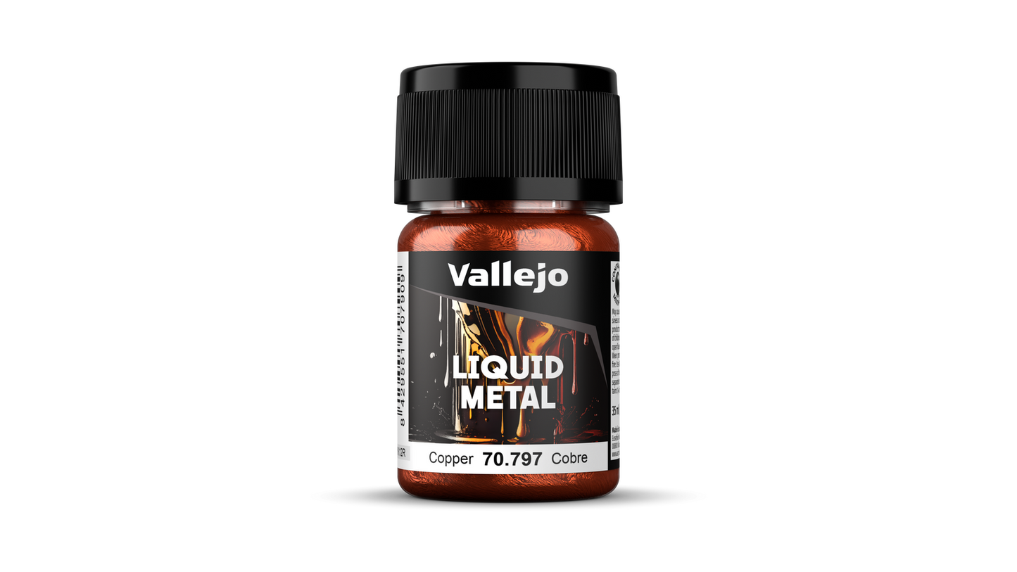 Vallejo: Liquid Metal Copper - 35 ml Alcohol-based Metallic Paint