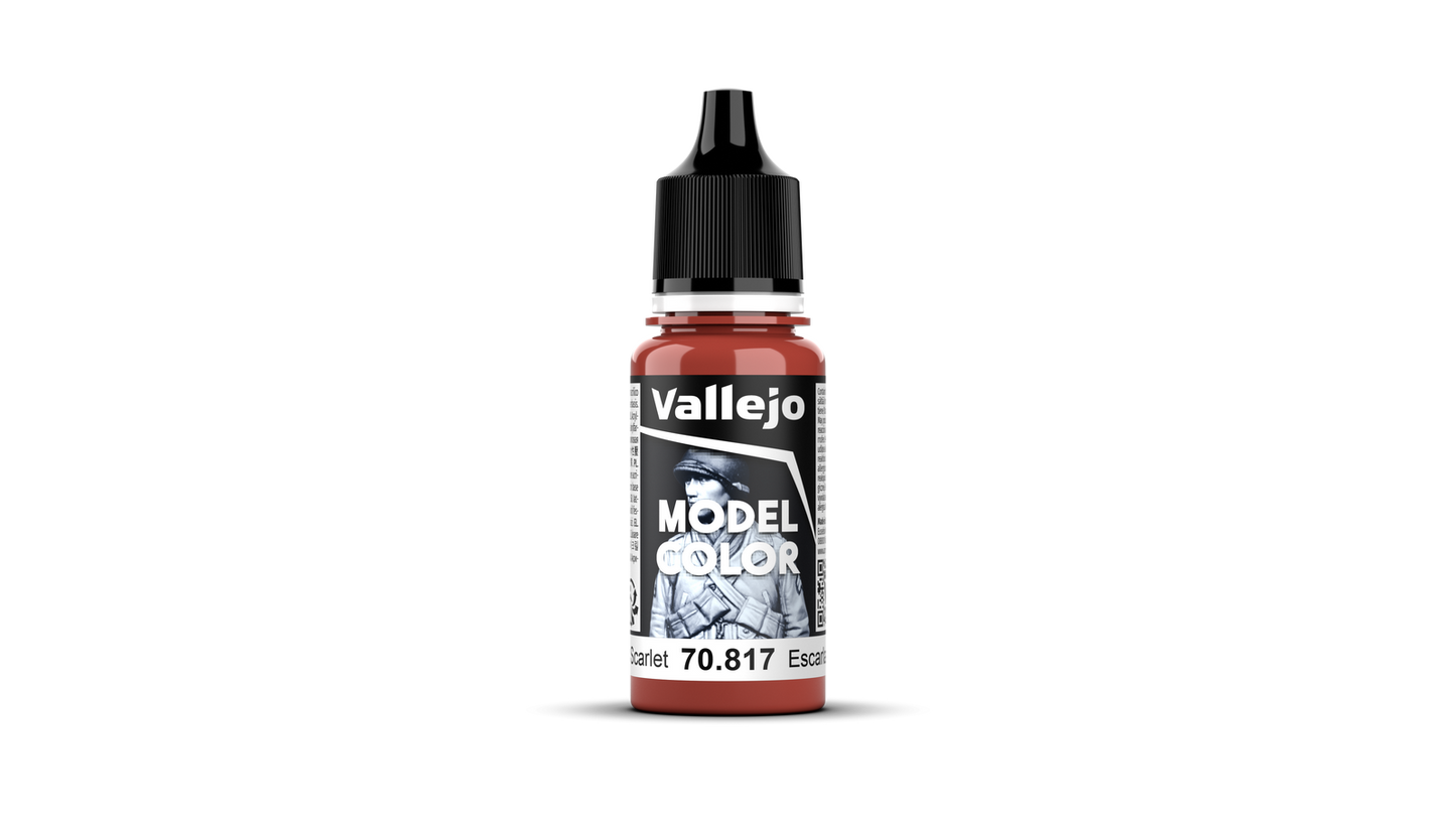 Vallejo: Model Colour #037 - Scarlet - 18 ml Matt Acrylic Paint