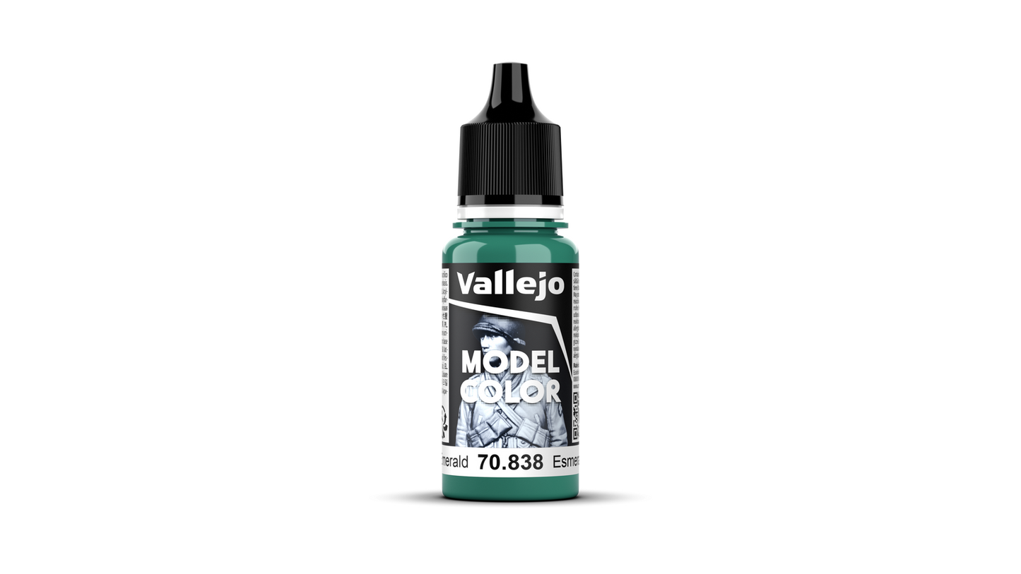 Vallejo Model Colour #075 - Emerald - 18 ml Matt Acrylic Paint