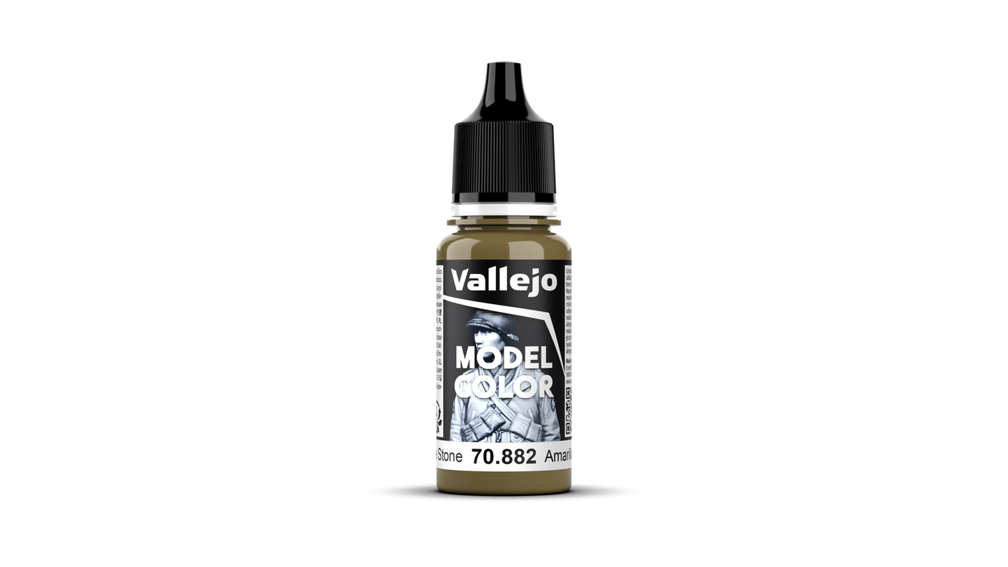 Vallejo: Model Colour #124 - Middle Stone - 18 ml Matt Acrylic Paint