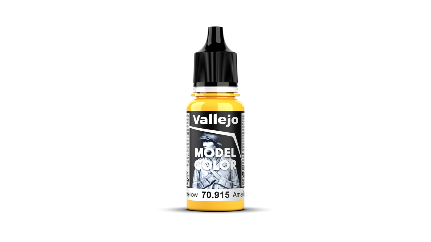 Vallejo: Model Colour #026 - Deep Yellow - 18 ml Matt Acrylic Paint