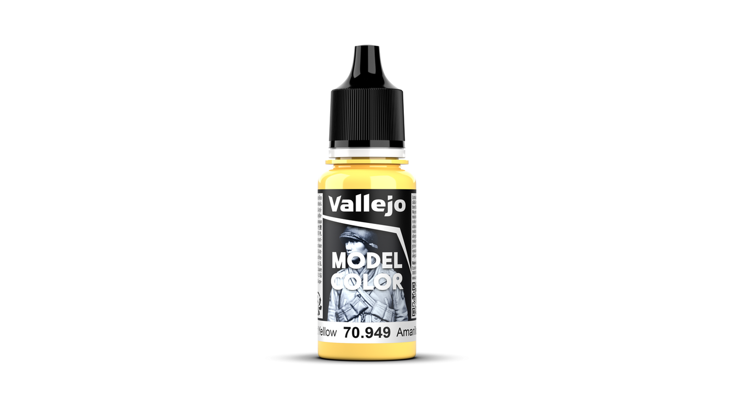 Vallejo: Model Colour #024 - Light Yellow - 18 ml Matt Acrylic Paint