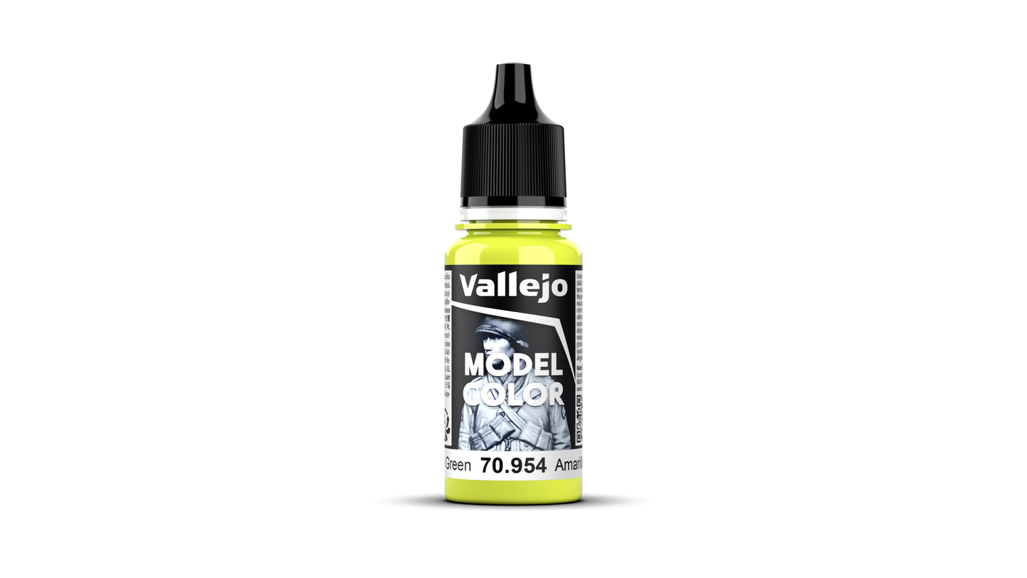 Vallejo: Model Colour #090 - Yellow Green - 18 ml Matt Acrylic Paint