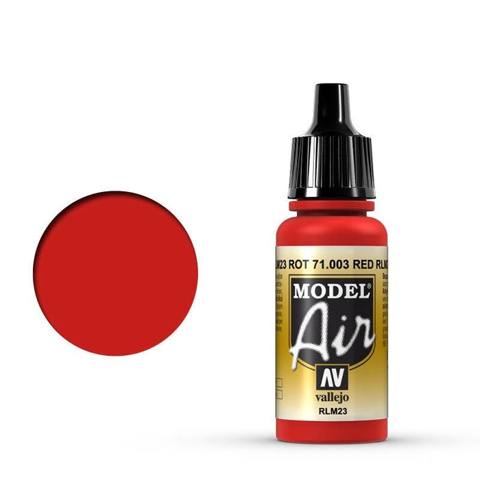 Vallejo: Model Air Red RLM23 17 ml Acrylic Airbrush Paint