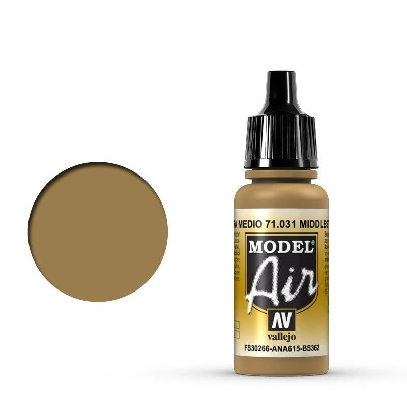 Vallejo: Model Air Middlestone 17 ml Acrylic Airbrush Paint