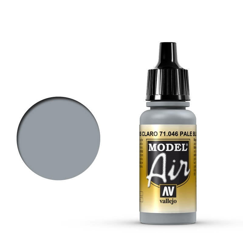 Vallejo: Model Air Pale Blue Gray 17 ml Acrylic Airbrush Paint