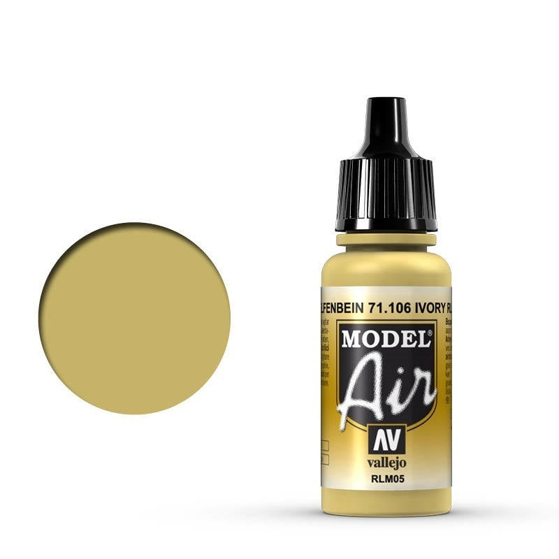Vallejo: Model Air Ivory RLM05 17 ml Acrylic Airbrush Paint