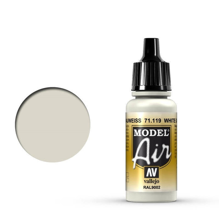 Vallejo: Model Air White Gray 17 ml Acrylic Airbrush Paint