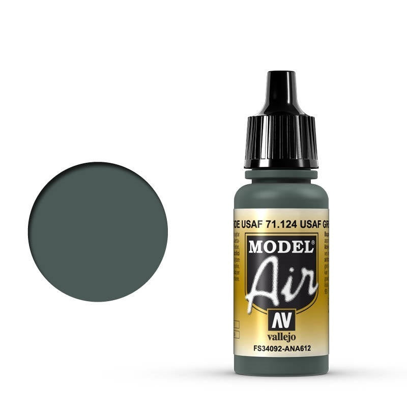 Vallejo: Model Air USAF Green 17 ml Acrylic Airbrush Paint