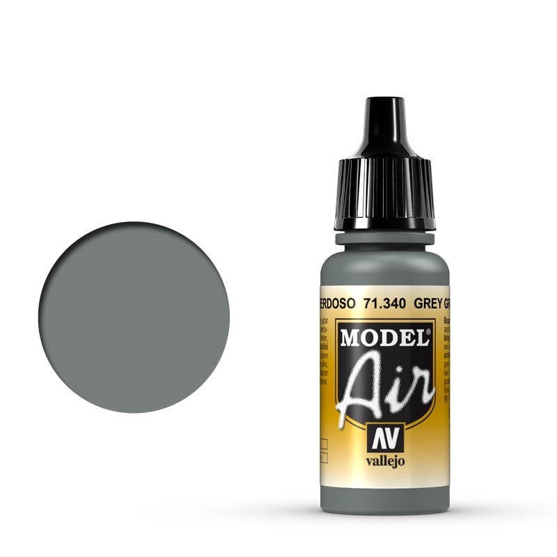 Vallejo: Model Air Grey Green 17ml Acrylic Airbrush Paint
