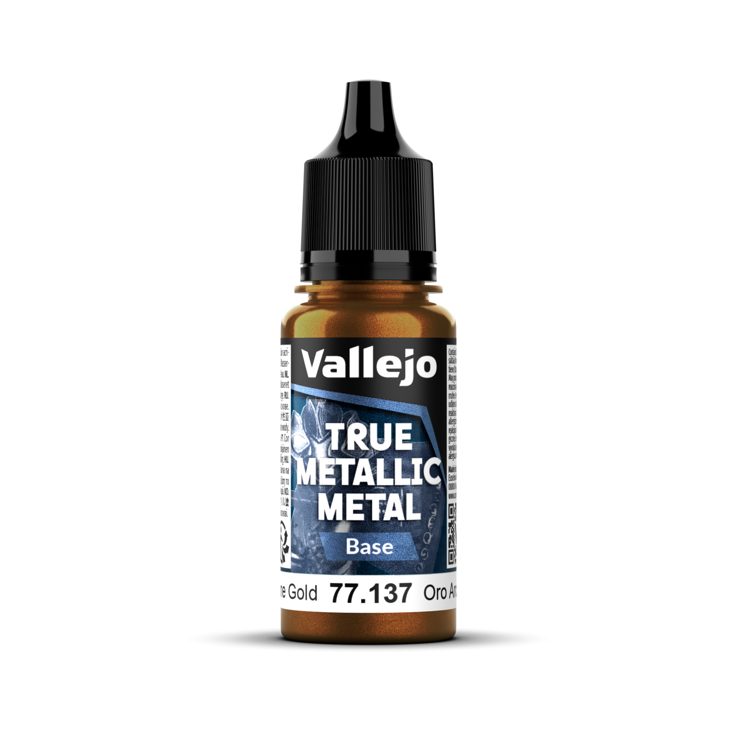 Vallejo: True Metallic Metal Base - Arcane Gold 18 ml