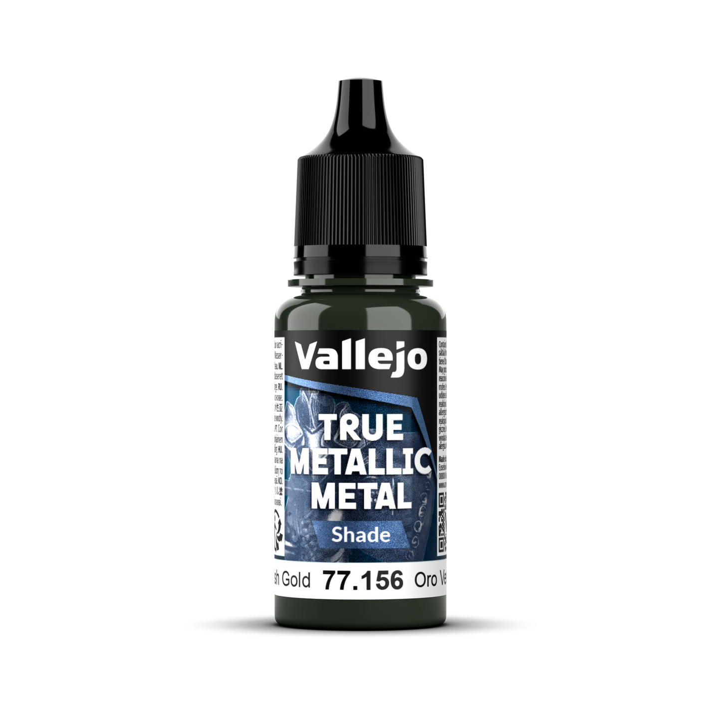 Vallejo: True Metallic Metal Shade - Greenish Gold 18 ml
