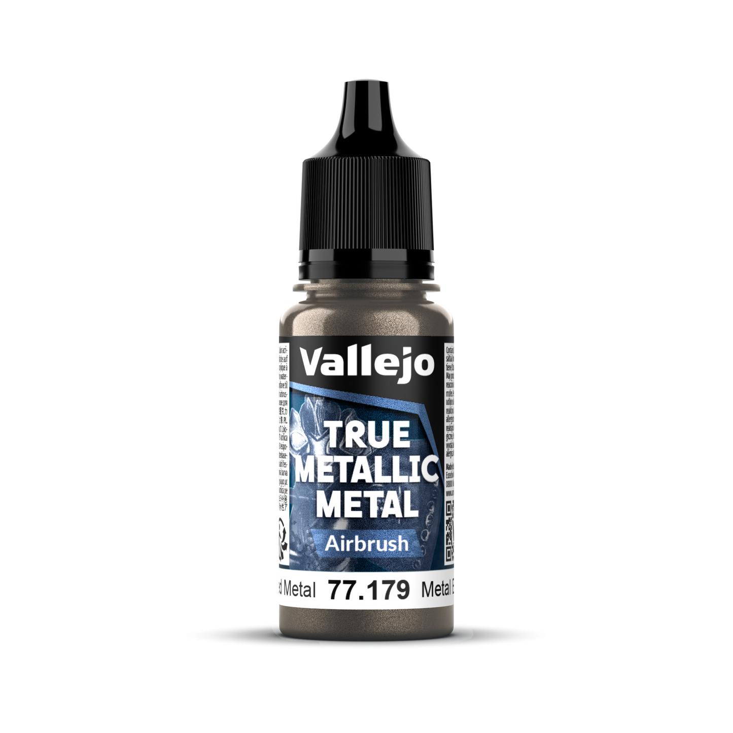Vallejo: True Metallic Metal Airbrush - Aged Metal 18 ml