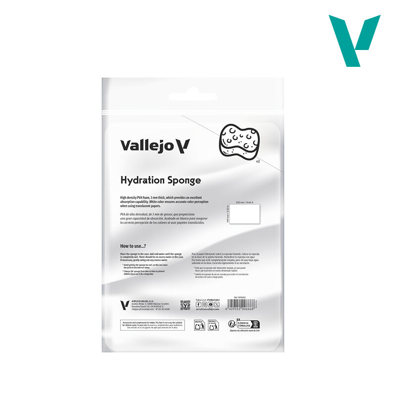 Vallejo: Wet Palette - Reusable Hydration Sponges
