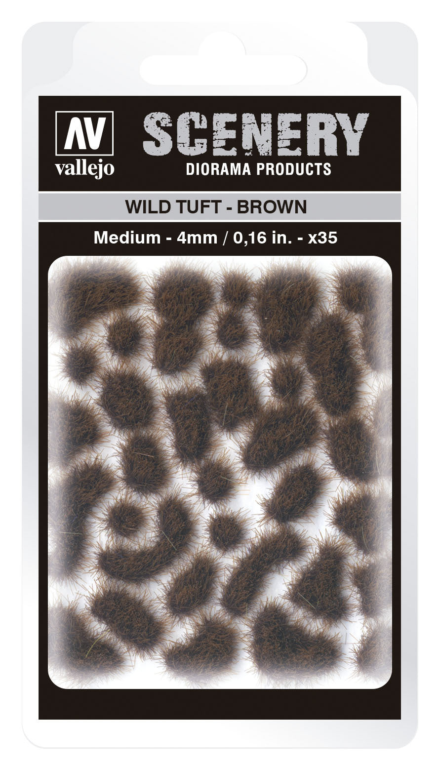 Vallejo: Scenery Tufts Wild Tuft Brown 5mm