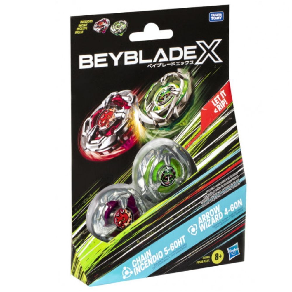 Beyblade X: Dual Pack - Chain Incendio & Arrow Wizard