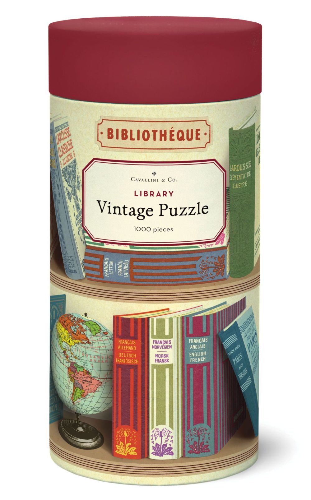 Cavallini Vintage Puzzle: Library 1000pc