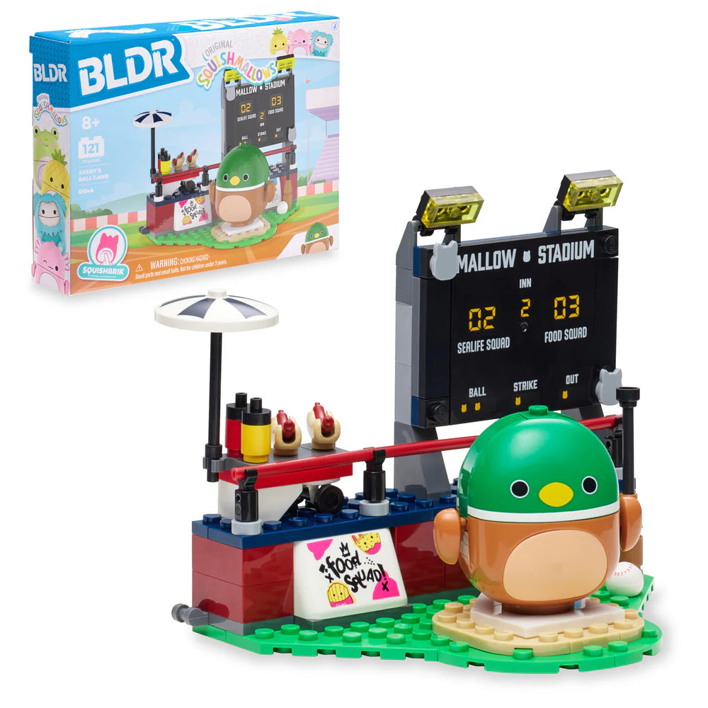 Squishmallows: BLDR 2" Avery’s Ball Game Building Set